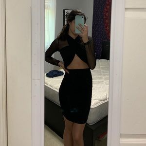 black dress that was used once! in good condition.